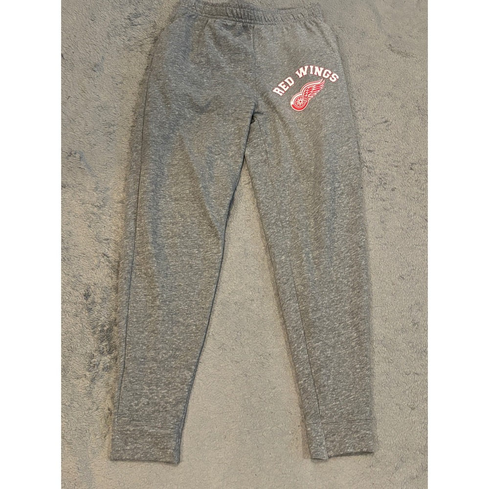Concepts Sport Detroit Red Wings NHL Gray Heather Sleepwear Joggers Mens Small